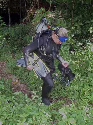 Ascending after a great cavern dive