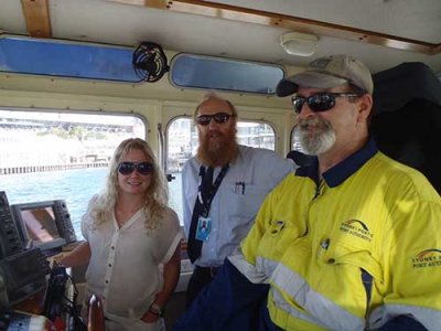 Riding in the Pilot Boat