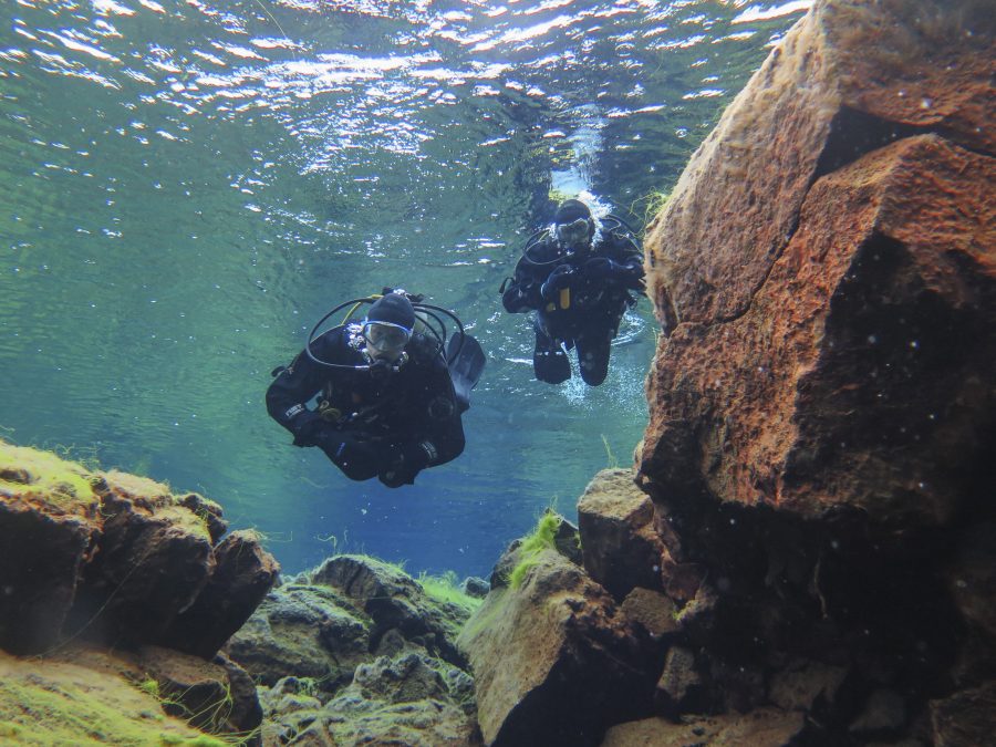 In small groups of two divers per instructor, dive.is provides a unique diving experience