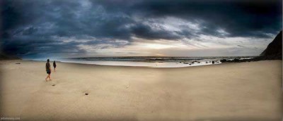 The beach outside Brendan's cottage